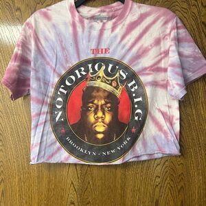 Source Unknown Pink Tie-Dye Notorious B.I.G. Tee